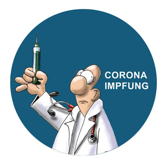 Cartoon Fragen zur Corona Impfung